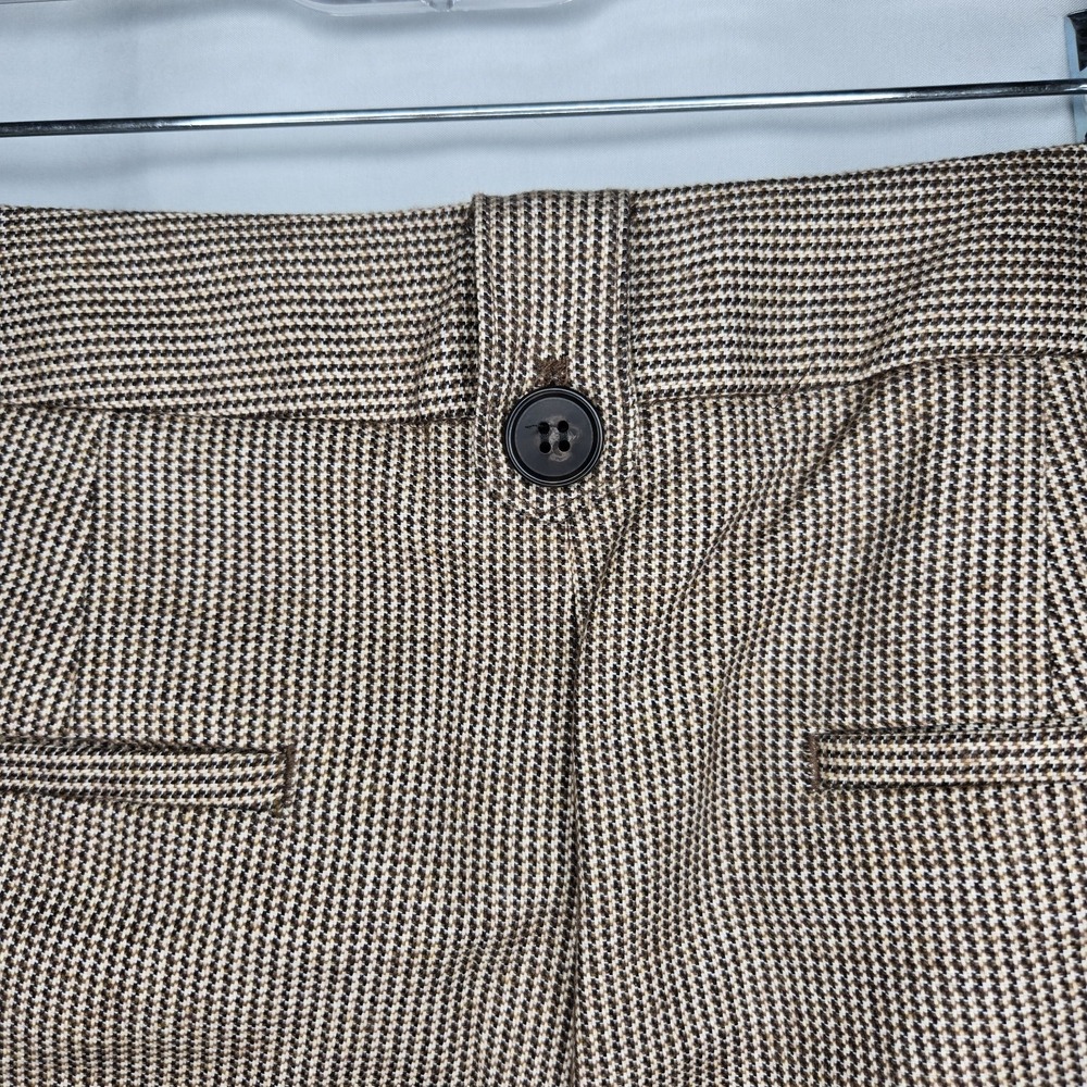 Talbots Windsor Pants Houndstooth Wool Blend Women's 8 Academia Hipster Capsule - Picture 5 of 10